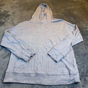 GAP Gray Heathered Pullover Hoodie Sweatshirt Kids Size XL Extra Large
